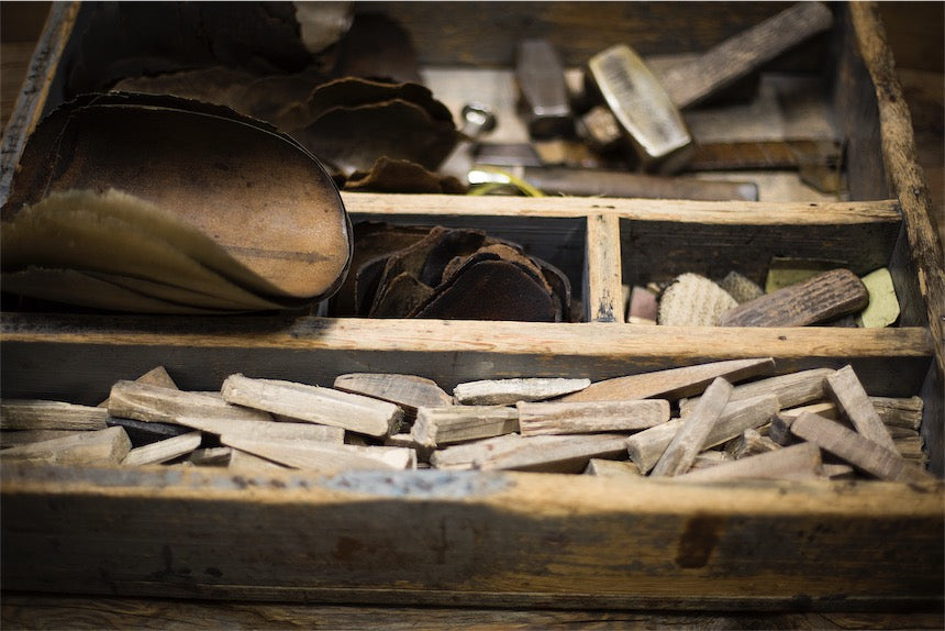 Boot lasts in the Parlanti workshop, Tivoli