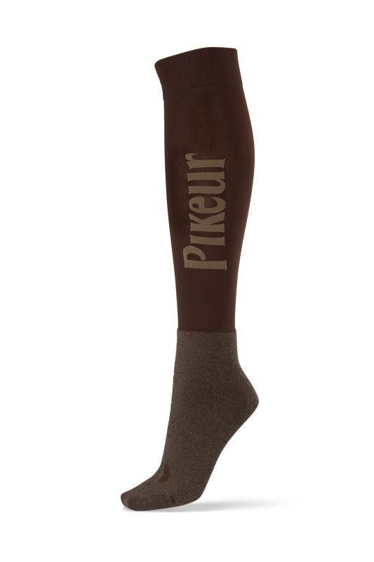 Pikeur Logo Socks in Brown