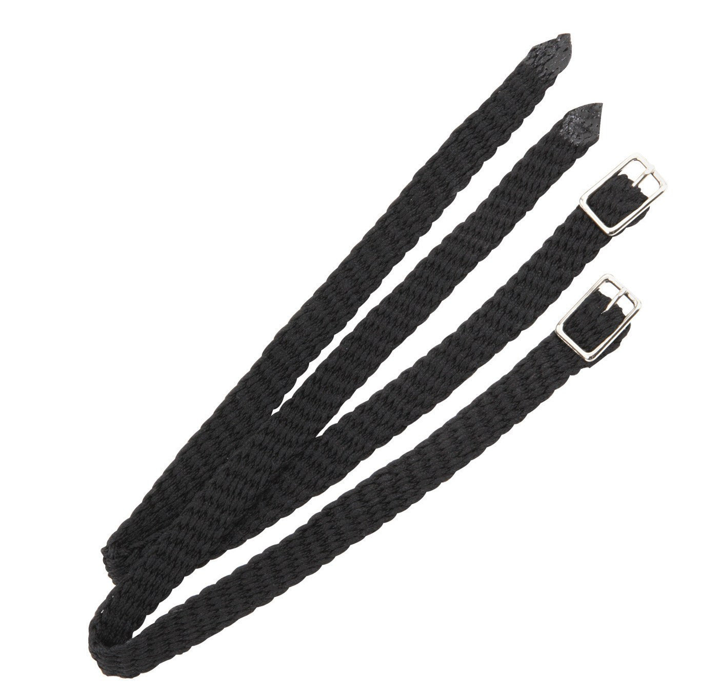 Nylon Spur Straps in Black.